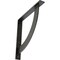 Ekena Millwork Bulwark Steel Bracket, Antiqued Silver 2"W x 16"D x 16"H BKTM02X16X16BUASV - alternate 1